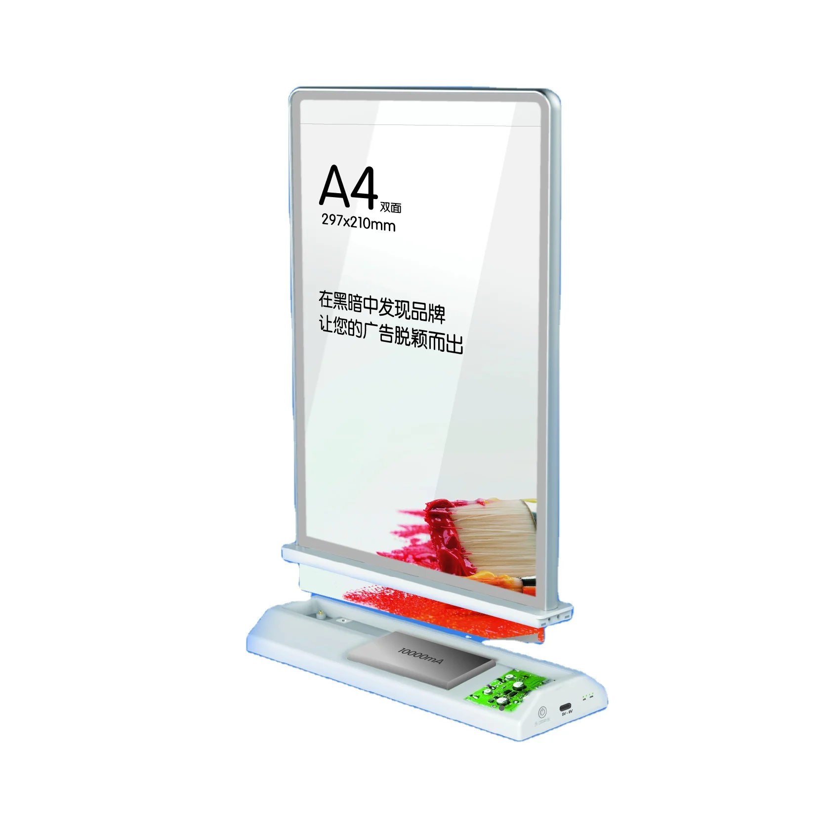 Hot Sales A4 A5 Magnetic LED Light Box Led Slim counter display Light Box Frame Lightbox Aluminium