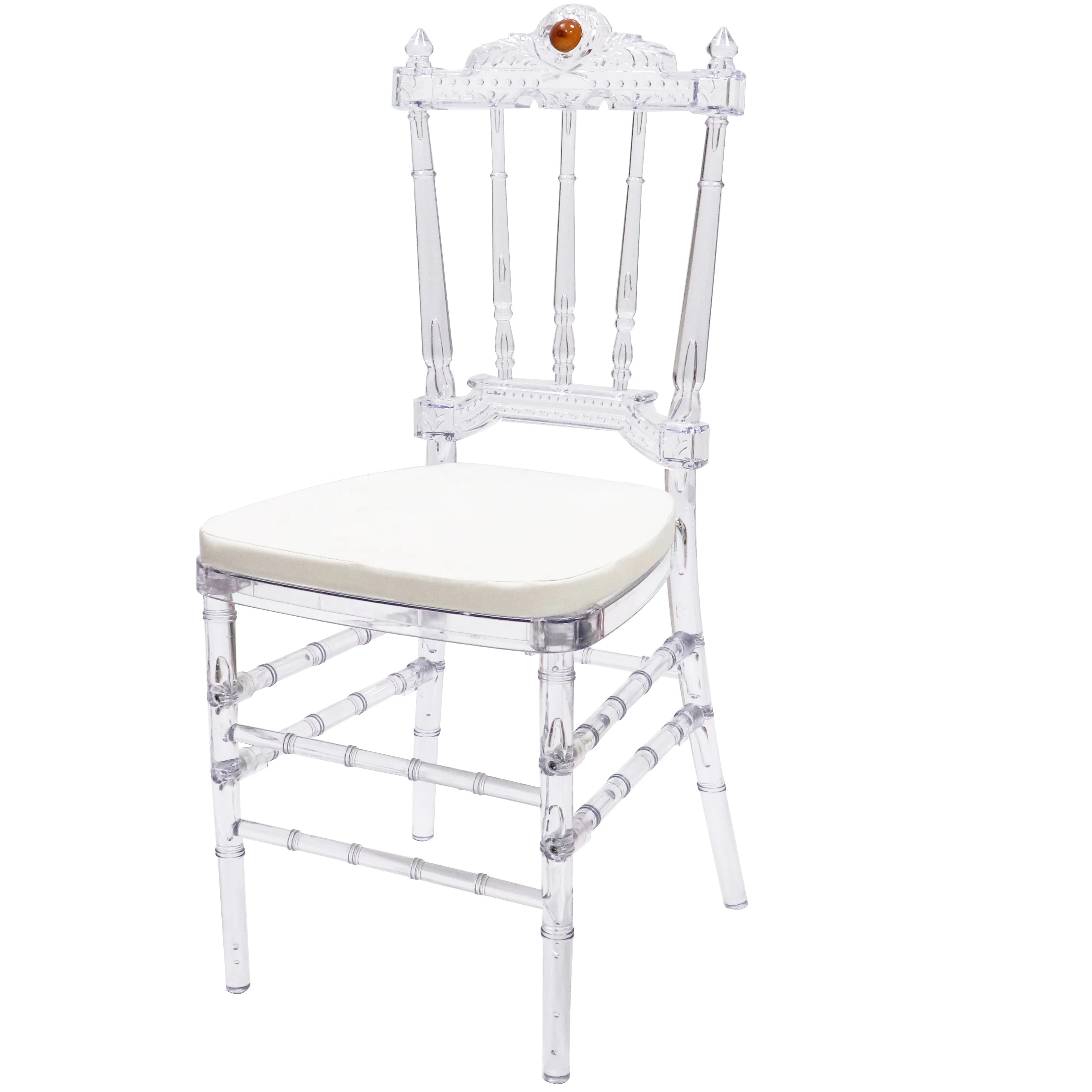 
wholesale crystal clear transparent tiffany dining acrylic chair for wedding and banquet 