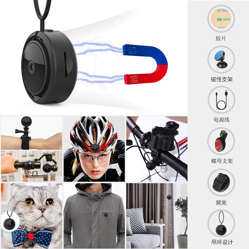 Motion Activated Fuvision Diy Module Nanny Cam 1080P Wifi Ip Cam For Motion Detection Alarm Mini Wireless Camera