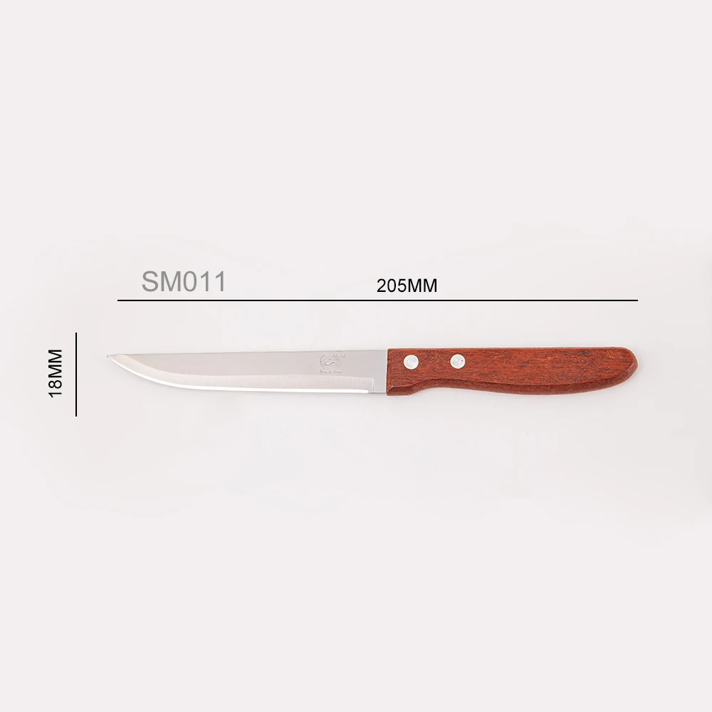 Hot Selling Fruit Knife Yangjiang   F&F Wood Handle Paring Fruit Knife Wholesale Wood Kitchen Knives
