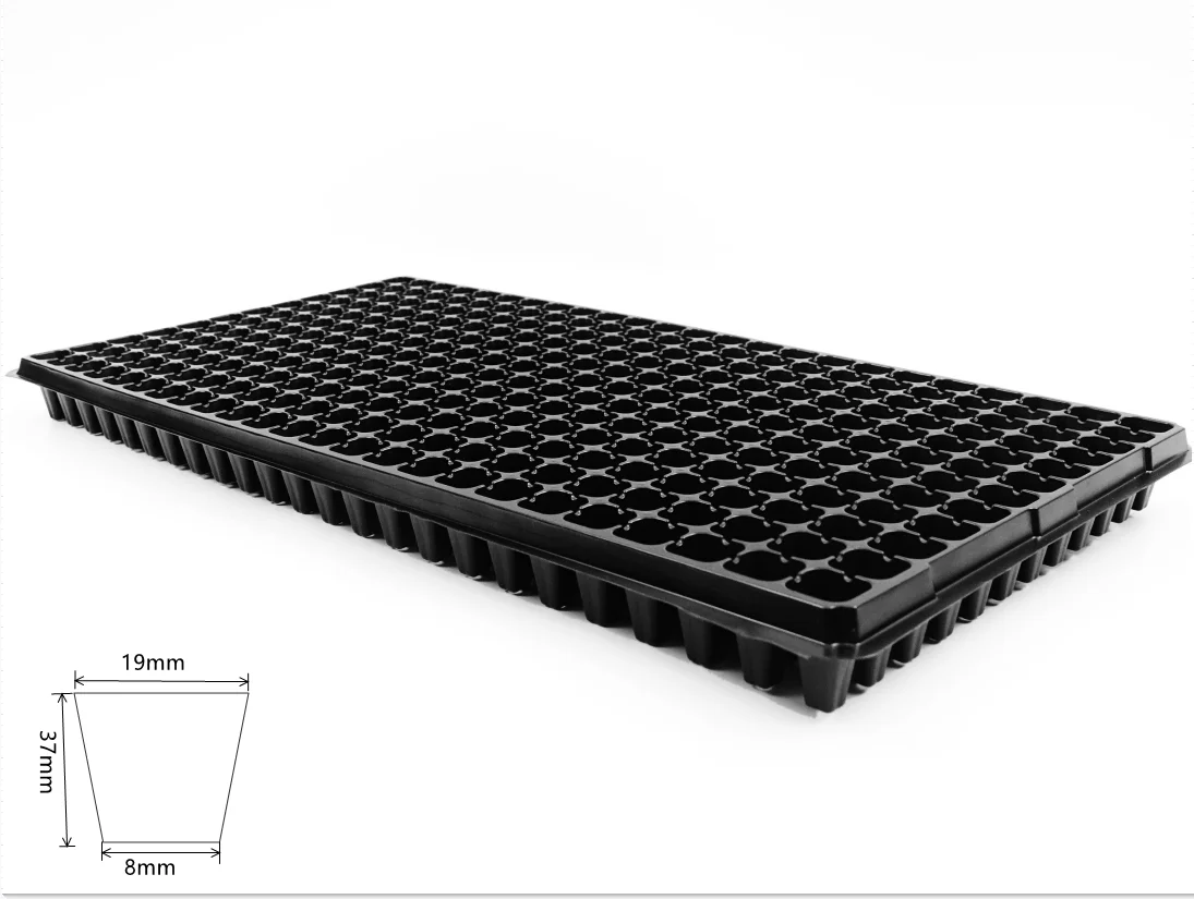 288 nursery cells Factory Direct Produced High Quality Plastic Nursery germination Trays PET Seedling Trays microgreen trays