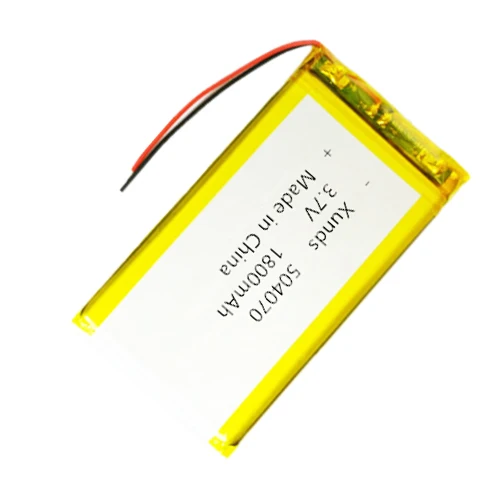 High capacity Li-polymer digital products  1800mah lipo battery 504070 3.7v