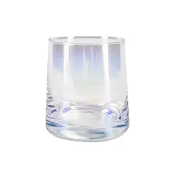 8 oz clear cylinder empty unique  amber colorful  iridescent candle jars luxury 250 ml for candle making