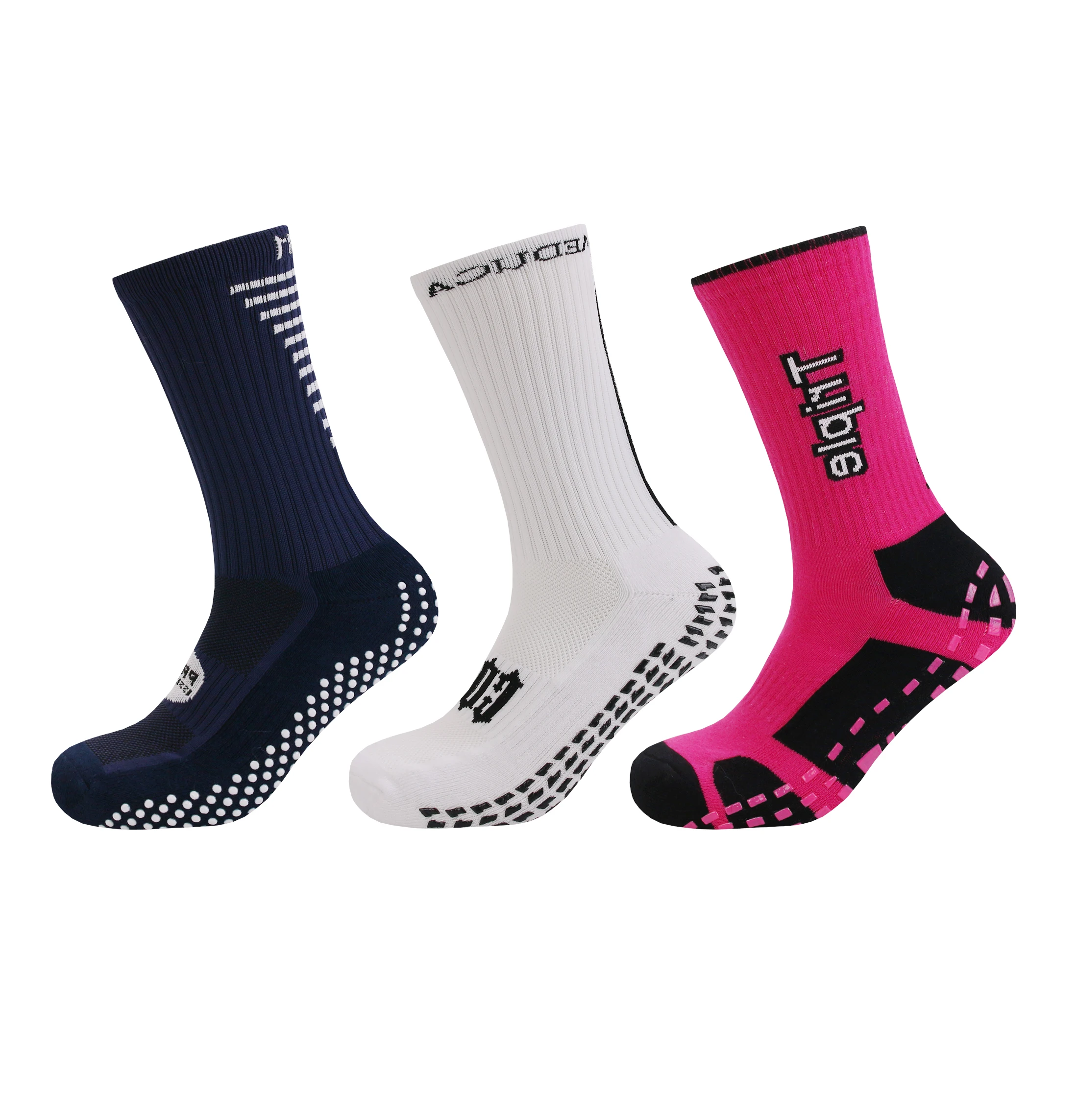 Custom Anti-slip Football Socks Men Women Non-slip Soccer Basketball Tennis Sport Socks Grip Socks