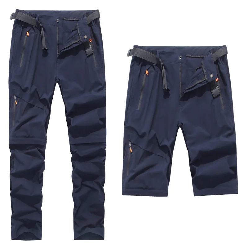 Custom Logo Sport Stretch Cargo Fishing Trekking Camping Climbing Trousers Outdoor Hiking Pants Ultralight Men Detachable Pants