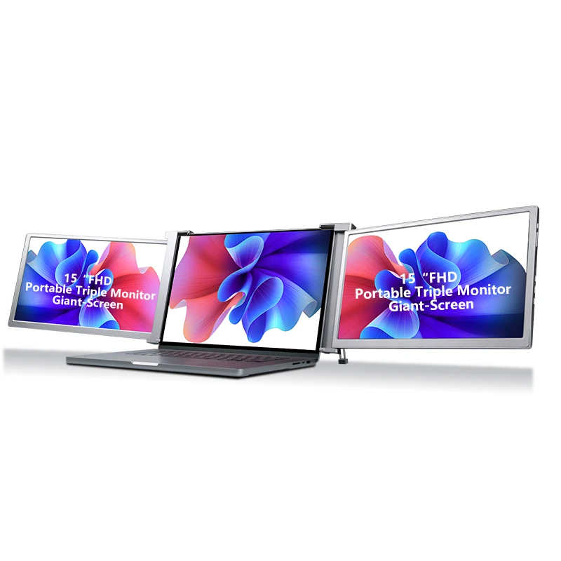 Оптовая продажа с фабрики 15 дюймов дополнительным экраном для ноутбуков портативных дисплеев Full HD портативный