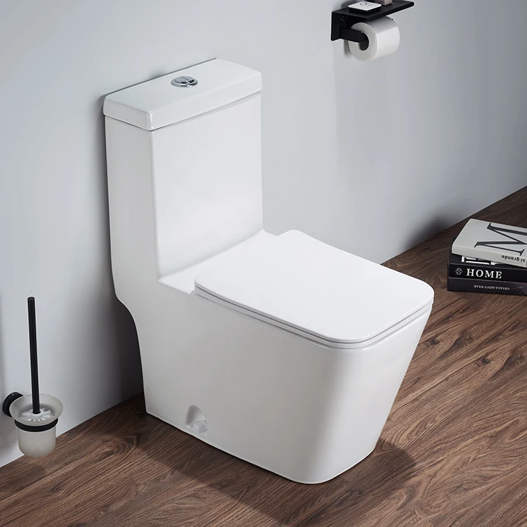 Hot Sale High Quality Bathroom Sanitary Ware  Factory Price Strap Siphonic Flush One Piece Toilet