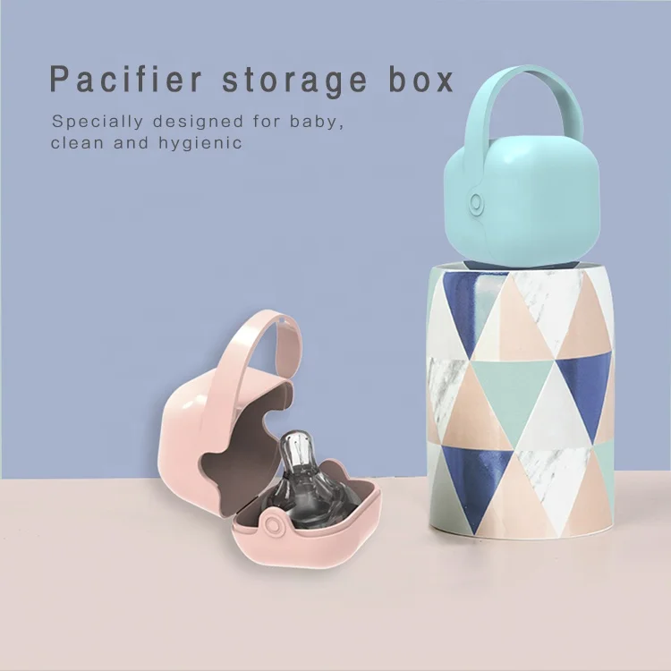 Manufacturer Wholesale New Baby Product Dummy Storage Container Packaging Box BPA Free Nipple Pacifier Holder Case for Baby Kids