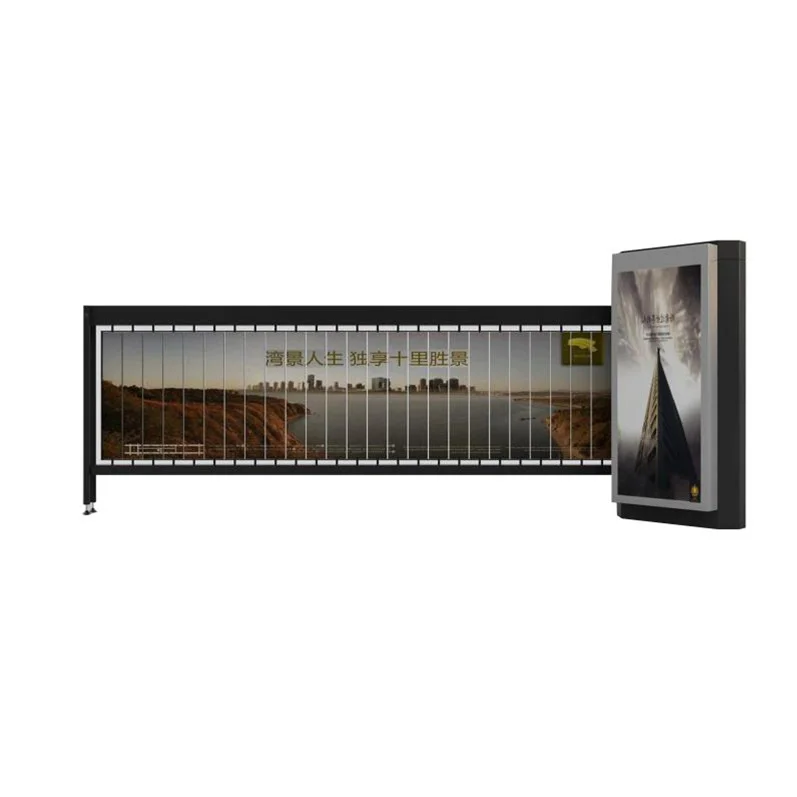 Wholesales Car Parking Auto Advertising Fence Waterproof Electronic Advertising Barrier Gate For Community