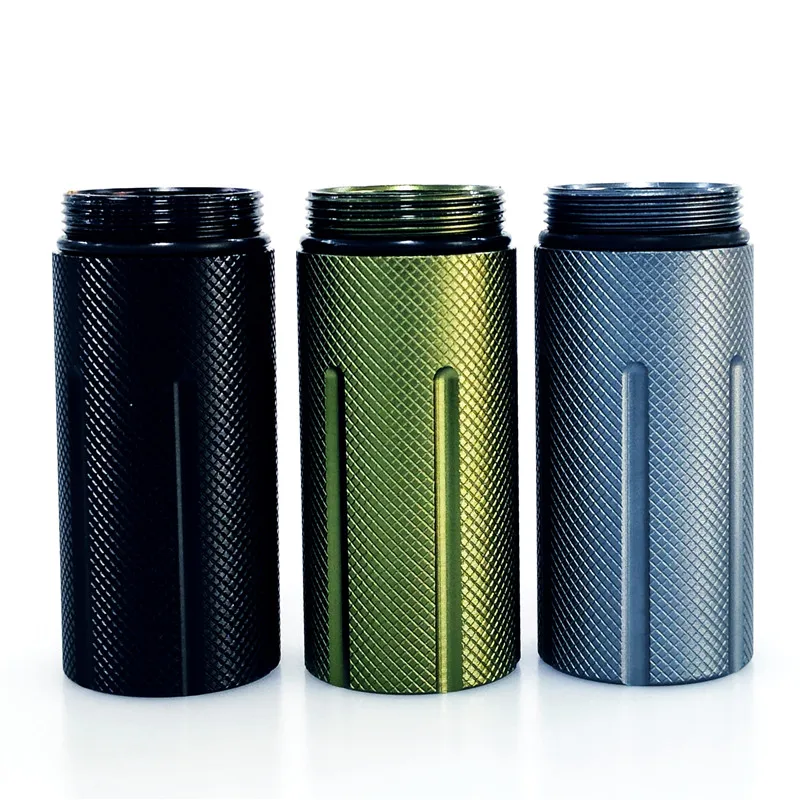 Маленький водонепроницаемый алюминиевый футляр для таблеток портативный Повседневный Металлический с брелоком кемпинга путешествий