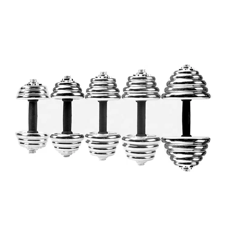 Reapbarbell Wholesale gym basic equipment 30kg chroming dumbbell set