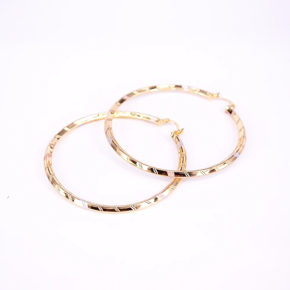 E0118 new latest gold earring designs Fashion jewelry Painted three colors women earrings