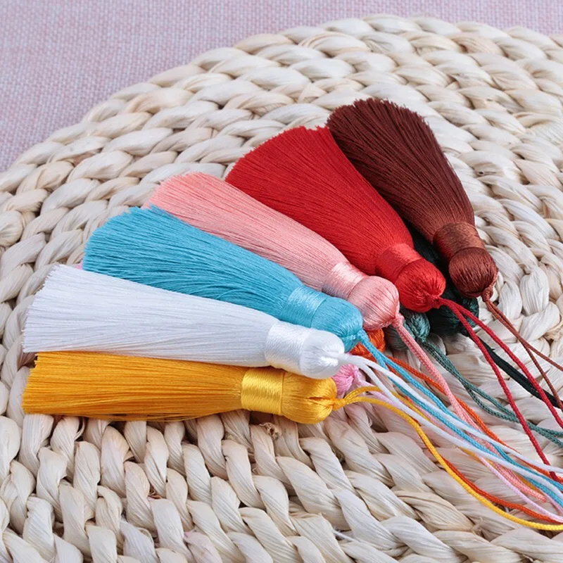 32 Colors Handmade Mix Color Fashion 8cm Colorful Decorative Polyester Tassel Bag Accessories Fringe
