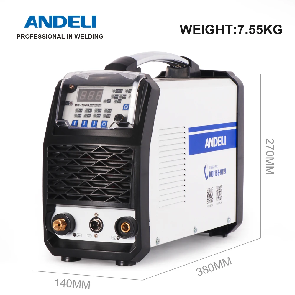  ANDELI TIG-250MPL умный многофункциональный сварочный аппарат MOS 220 В TIG/COLD/PULSE TIG для холодной сварки точечная