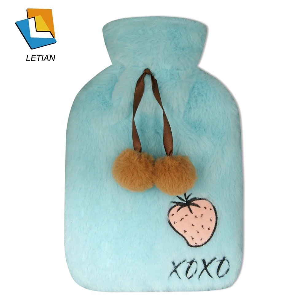 Hot-water Medical Rubber Bottle Child Plush Temperature Hot Water Bag
