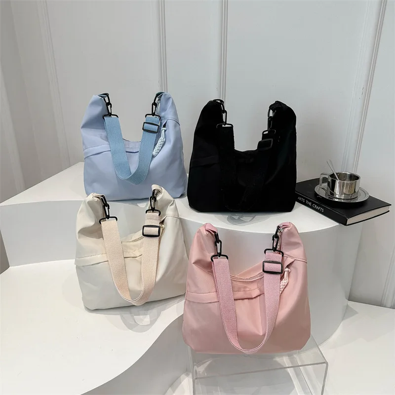 Hot Sale Cross Body Canvas Bag Fashionable Plain Cotton Shopping Eco-Friendly Bag Custom Logo Printable In Stock