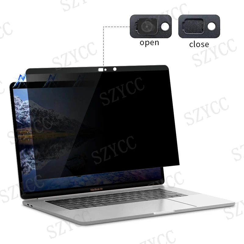 New Products Anti Spy Magnetic Removable Privacy Screen Protector With Webcam For Macbook Pro 13.3 Inch