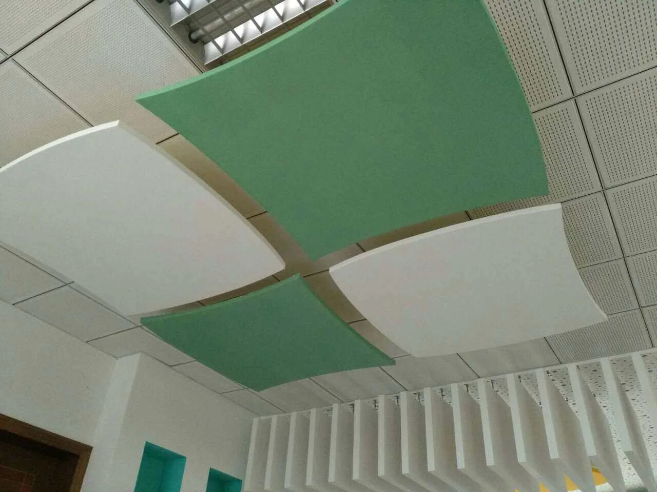 Colorful Fiber glass wool ceiling tile ceiling panel