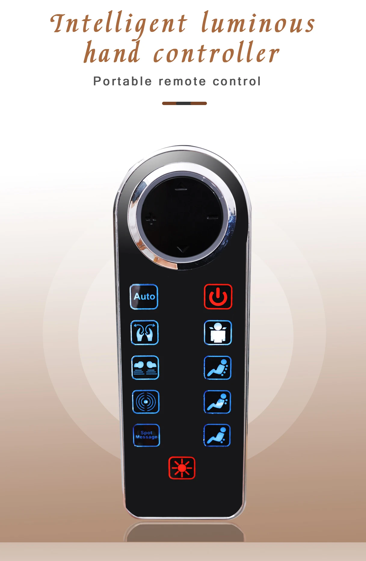 GUOHENG factory sale Living Room Furniture Luxury Wooden relaxer recliner rocking chair with massage