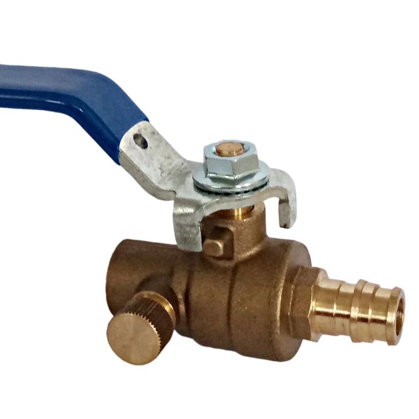 F1960 Lead Free Brass Pro Pex Ball Valve With Drain