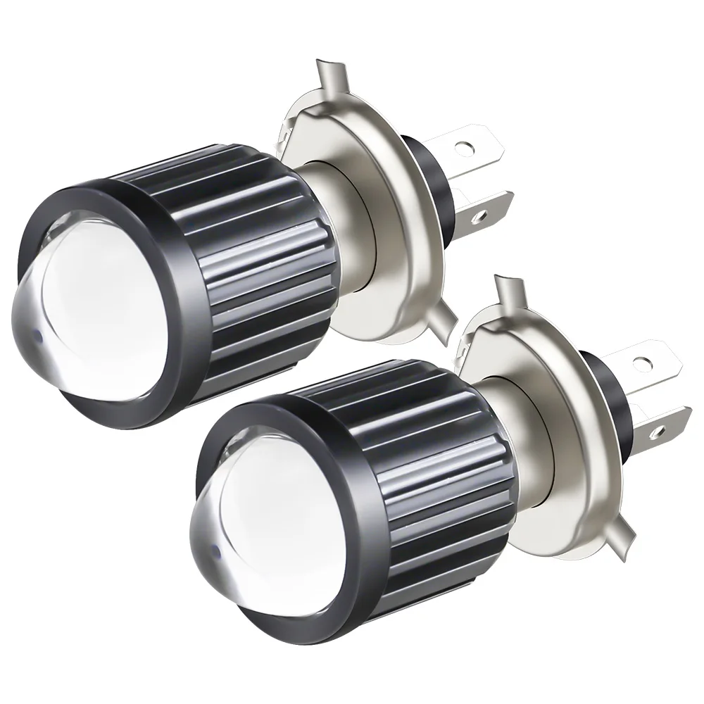 H6 BA20D H4 LED Motorcycle Headlight Bulbs 20W Lens Scooter Fog Lights 2color H4 LED Moto Lamp  LED Motorbike Lamps