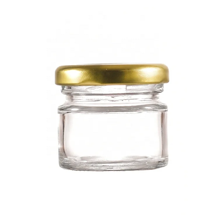 25ml Best Honey Bear Jar Glass  Food Jam Container Round Vials Packaging with Twist off Lid
