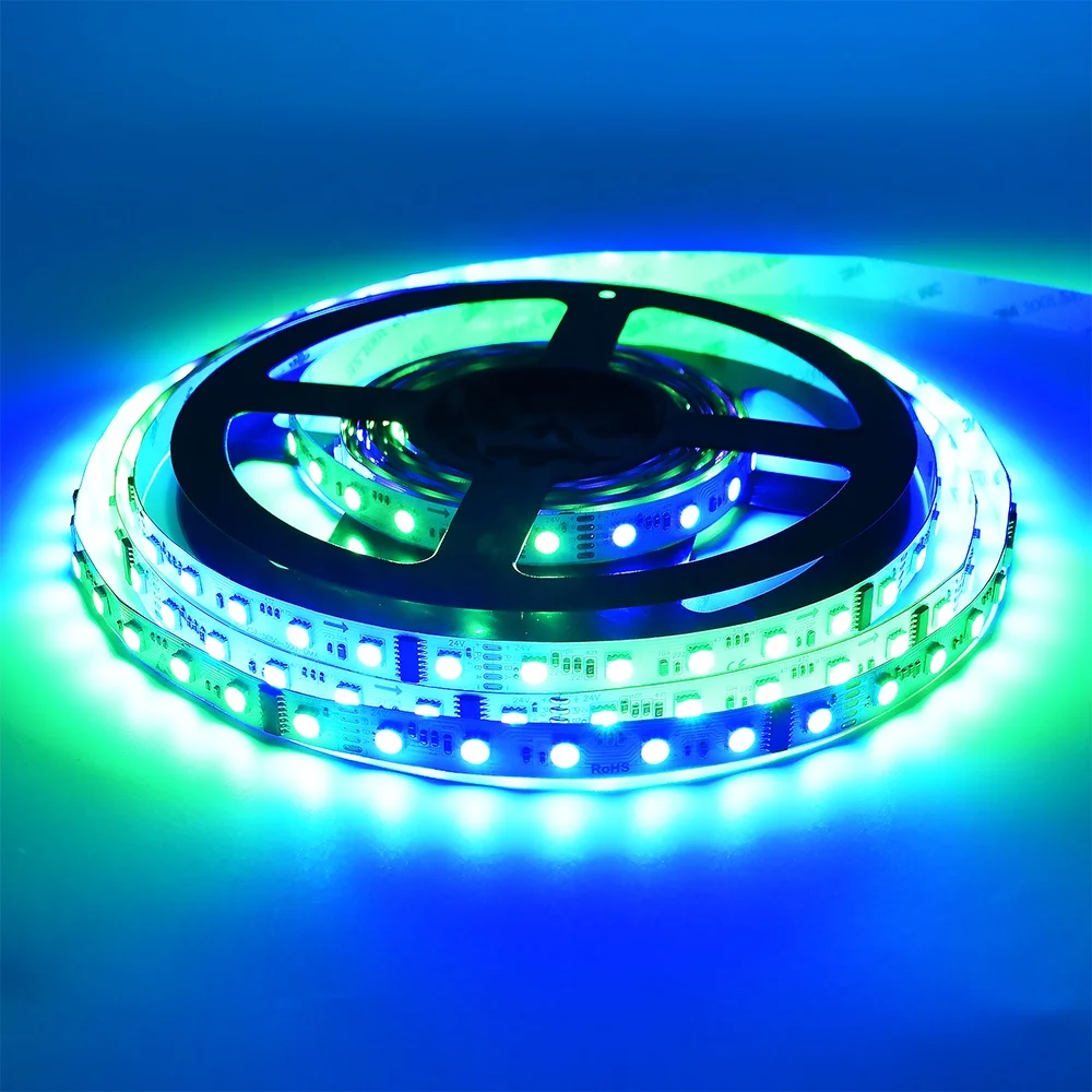 DMX512 RGBW LED Strip DC24V 60LEDS/M 10Pixels UCS512IC 4.8-19.2W/M sk6812 adjustable led pixel dmx light