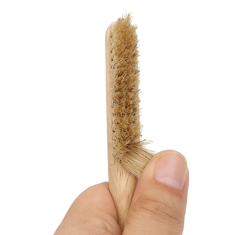 Manufacturers Custom Long Handled Solid Wood Pig Bristle Shoe Polish Brush  Clean Soft Brush