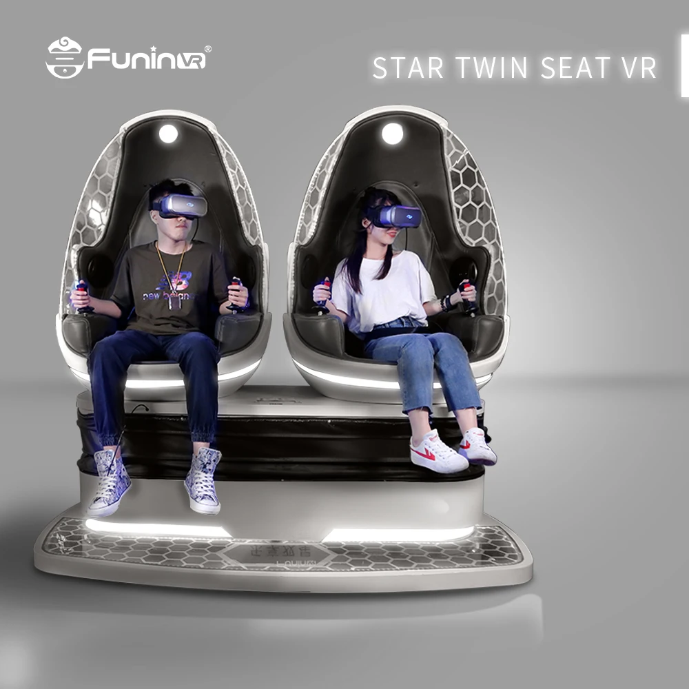  FuninVR 2 сиденья яйцо VR 9D Оборудование Парк развлечений Виртуальная реальность кинотеатр