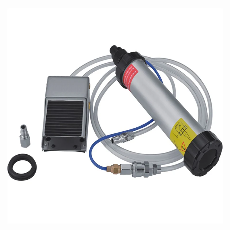 600ml airflow sausage caulk gun using by foot with gauge air flow air caulking gun