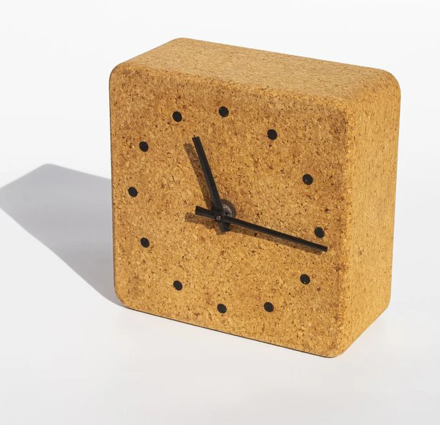 Creative Simple Desktop Kid Alarm Clock Home Decor Square Desk Clock Wooden Table Clock