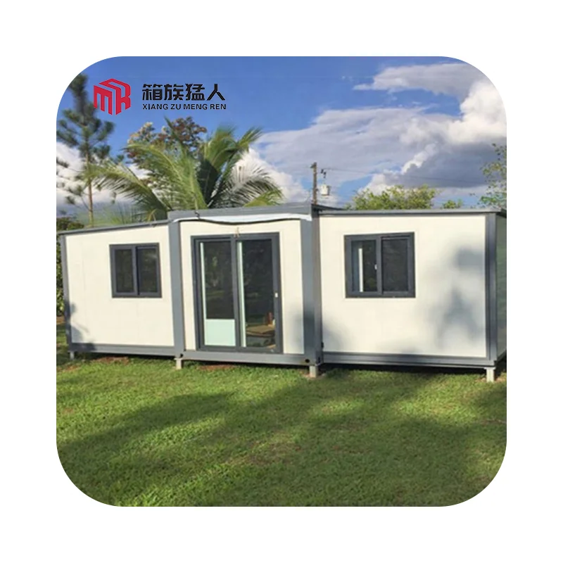 Portable prefabricated 20ft folding cargo steel structure shipping tiny home 40ft expandable container house