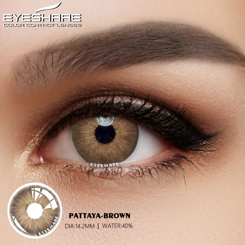 Free Shipping EYESHARE Colored Lenses Contacts Eye Makeup Cosmetics Contacted Lens for Cosplay Beauty Color Contact Lenses