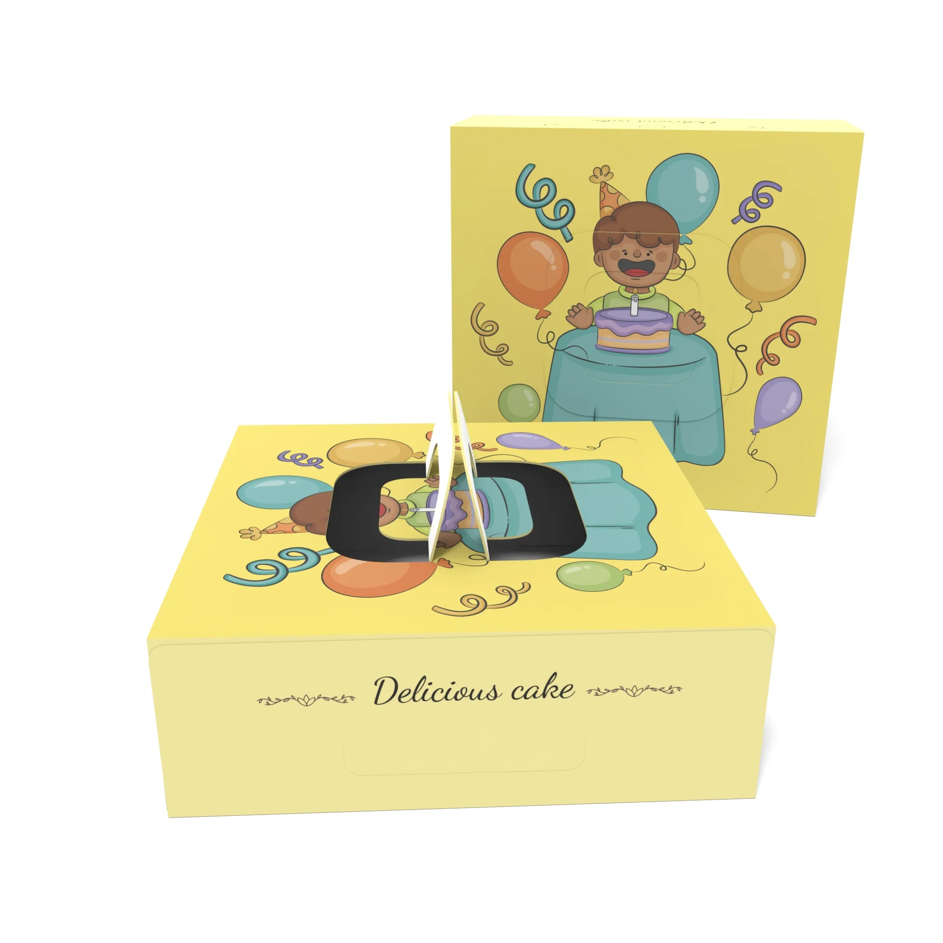 Artcard Best Welcome Fashion Sweet Packaging Kraft Paper Cupcake Boxes