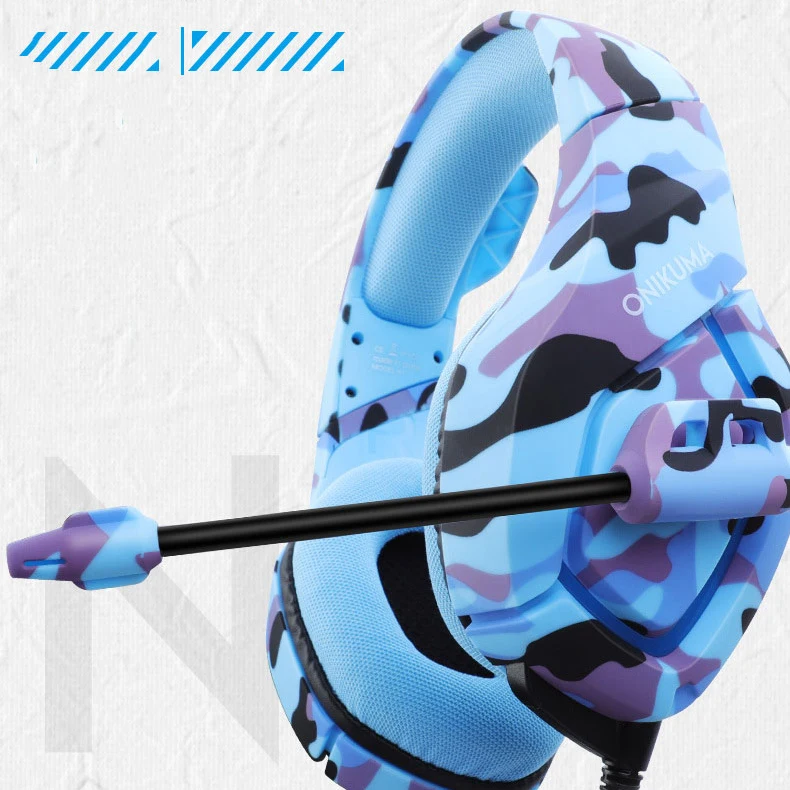 Onikuma Original 2022 Wholesales microphone gaming Headsets rgb Backlight Headphone for PC Game action