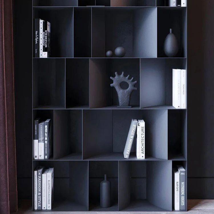 Modern European Custom Storage Rack Book Cases Bookshelf Metal Books Cabinet