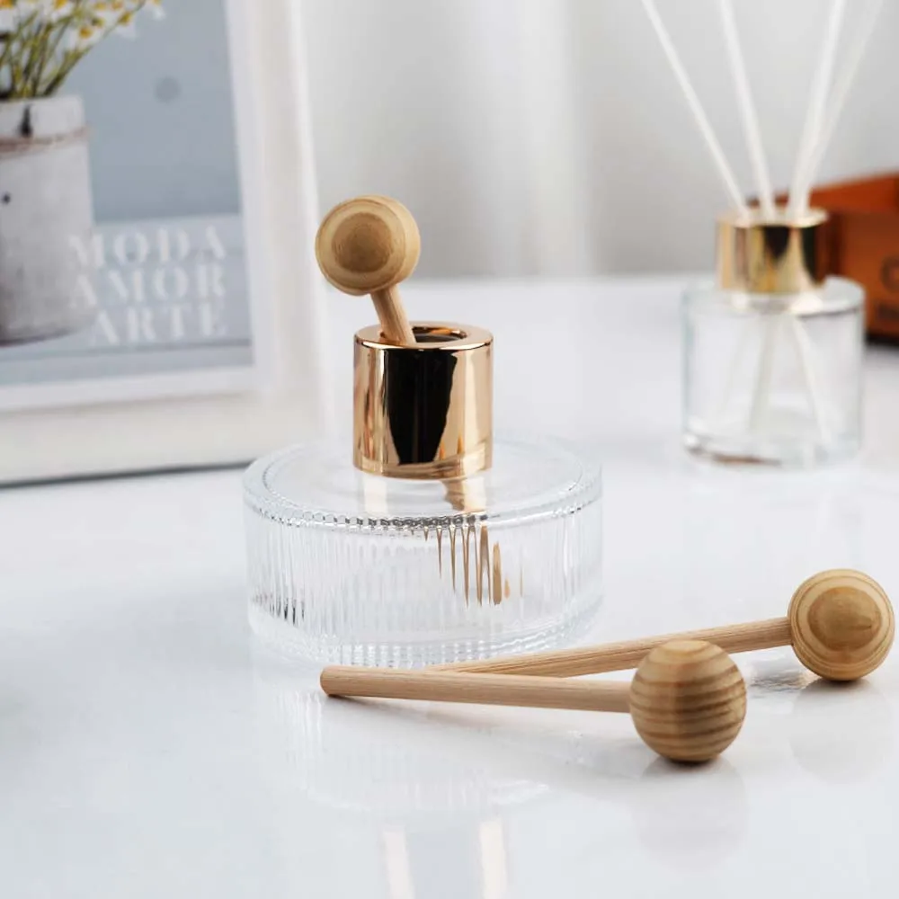 Wholesale Low Price Car Reed Diffuser Short Length Rattan Stick ECO Natural Wooden Ball