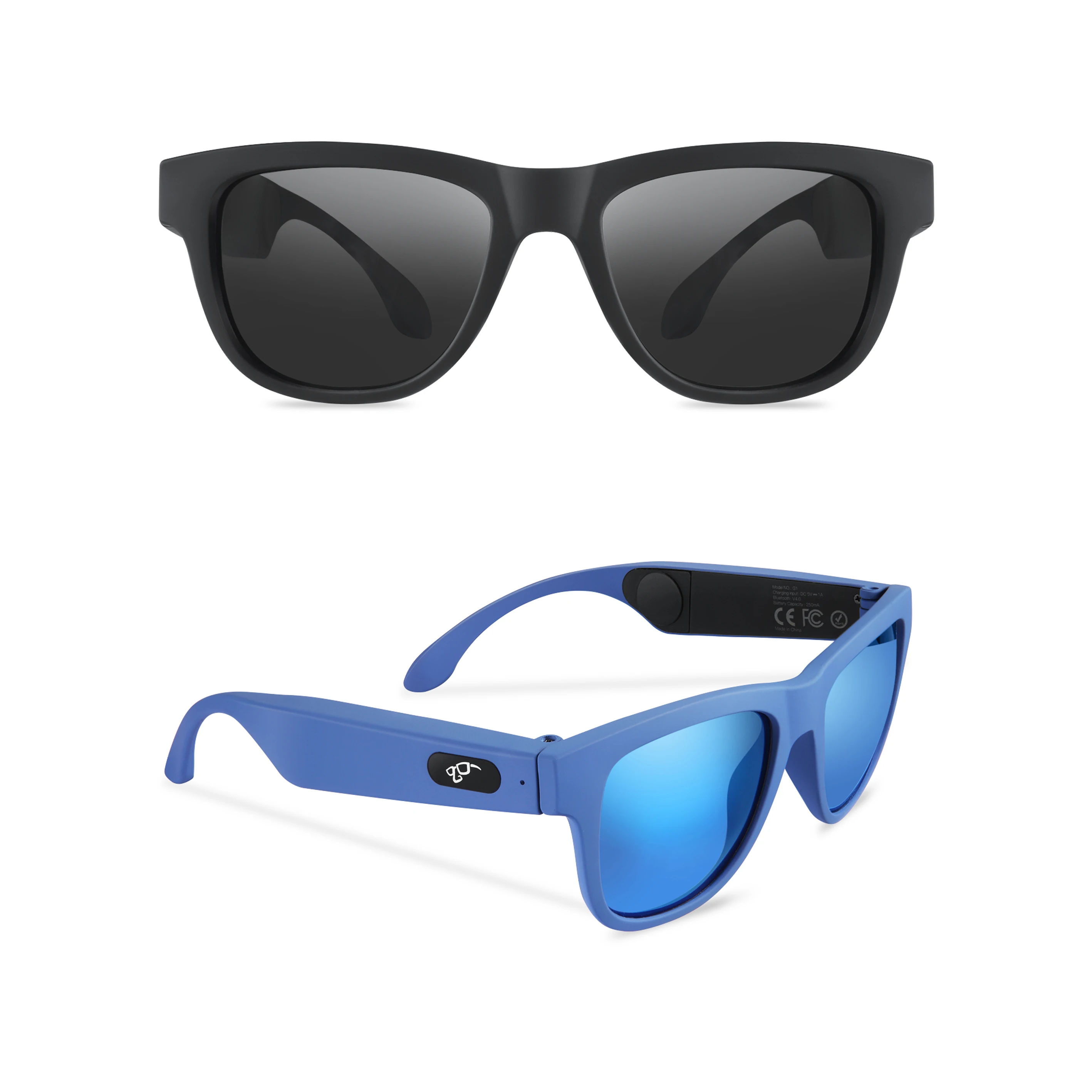 
2021 New Arrivals Audio Music Wireless Glasses Bone Conduction Sunglasses with Headphone 