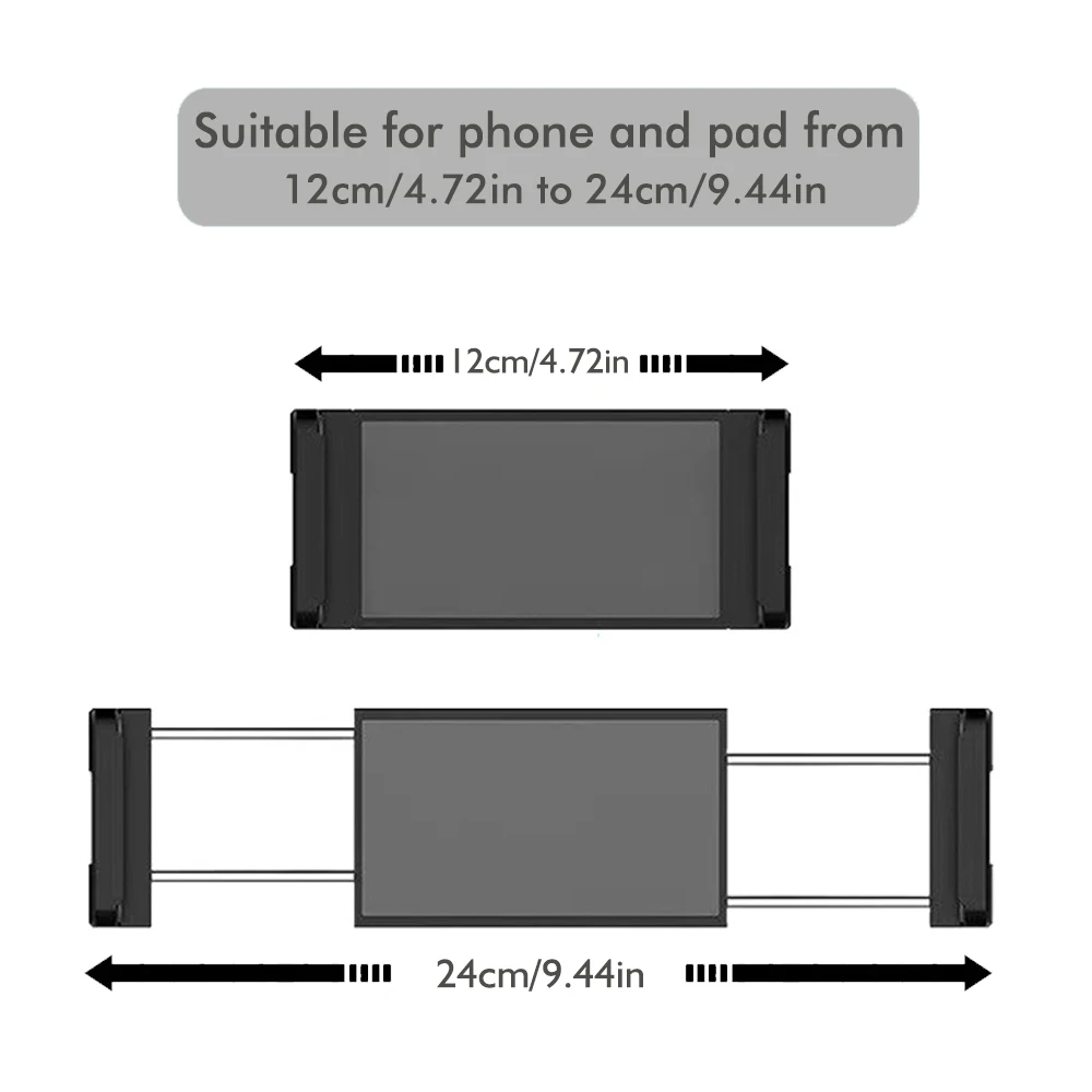 360 degree rotation multi-functional car seat rear phone tablet universal stand Car headrest tablet phone stand