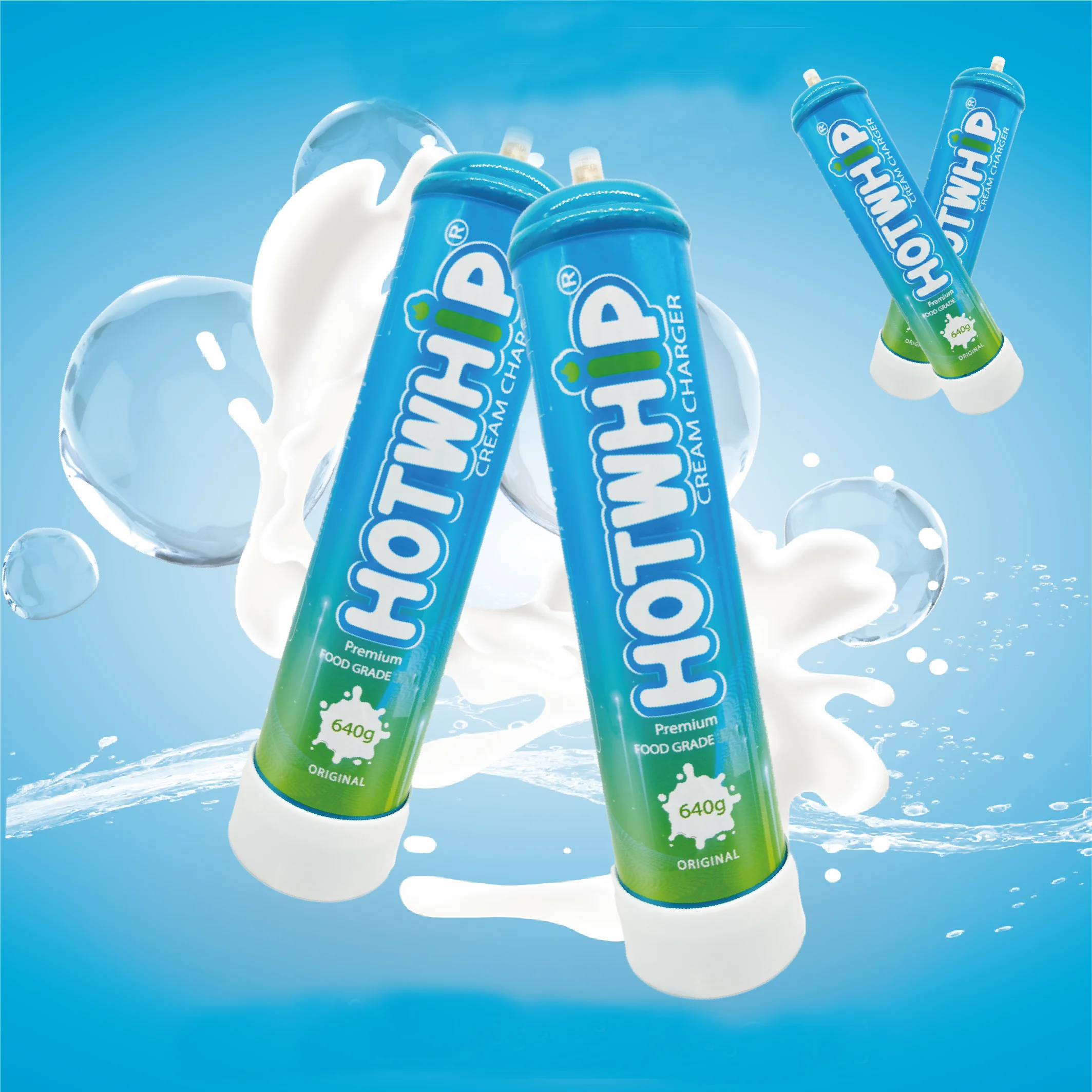 Food Grade Cream Charger Smart Whipped Cream Chargers Midnight Edition 640G At Competitive Price