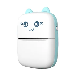 OWNFOLK coloured label printer roll to roll panda mini photo printer mini colour roll label sticker thremal printer