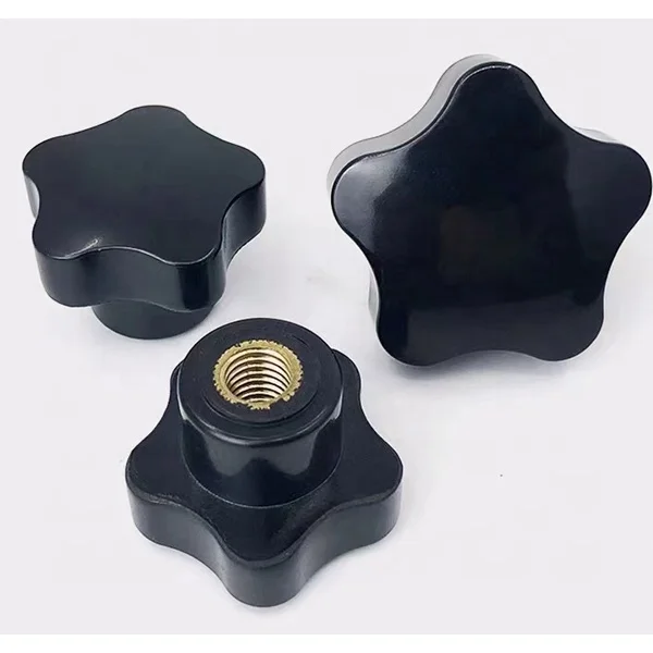 Made in China Lobe knob brass insert knobs factory price male knob zinc plated thread rod