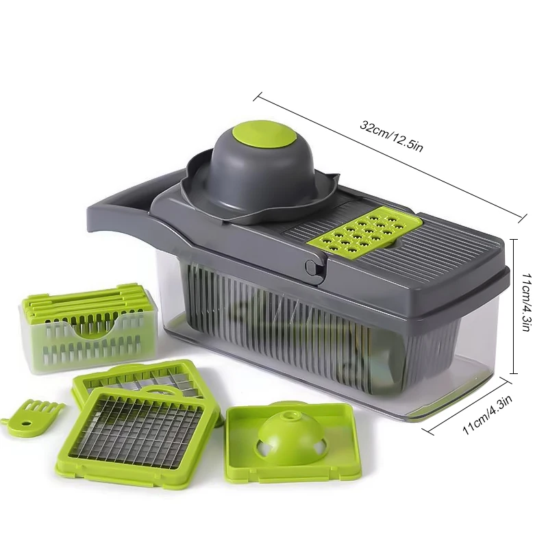 12 In 1 Potato Mandoline Slicer Veggie Chopper Cabbage Vegetable Cutter Accesorios De Cocina Mandolines Dicer Fruit Onion Cutter