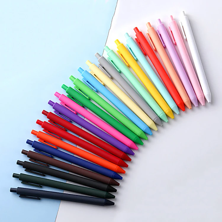 Custom Promotional Cheap Logo Ballpoint Pens Printing Ball Pen with Logo Novelties Plastic OEM Novedades Black Pen Colored