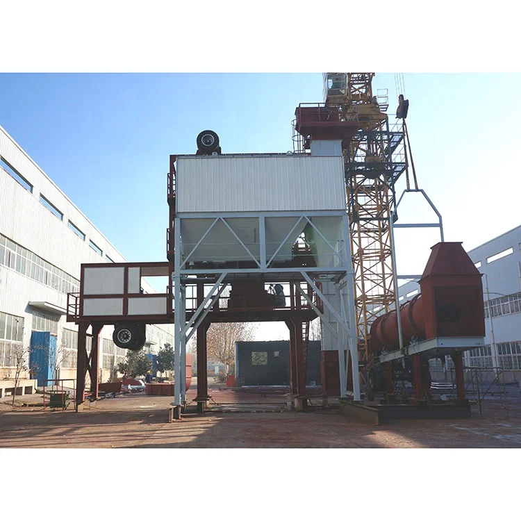 
Factory wholesale YLB1000 Production of asphalt concrete for road construction mobile asphalt mixing plant 