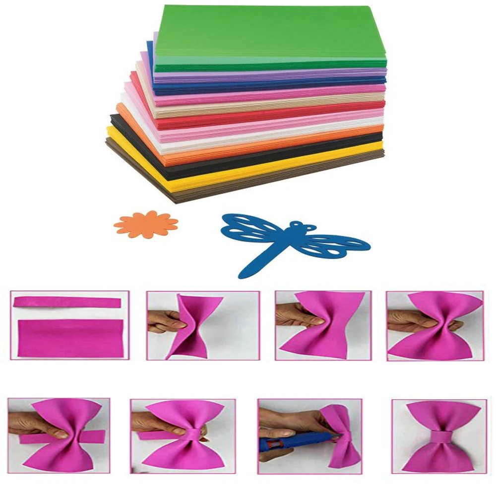 A4 Multi Color EVA Foam Laminating Sheets Children Diy Handmade Craft EVA Foam Sheet