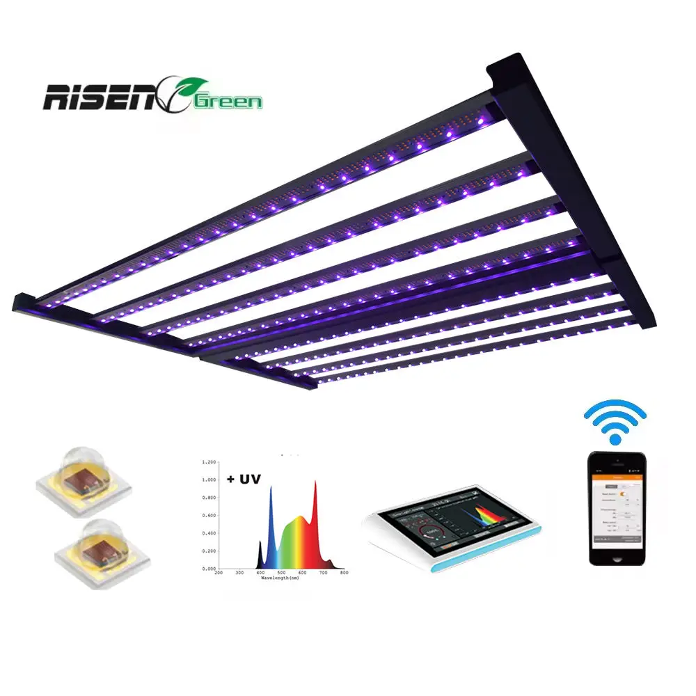 Samsung lm301H Led Grow Light Strip 8 Bar Full Spectrum uv ir 600W 720w 800W 1000w LED Grow Light For Indoor Plant