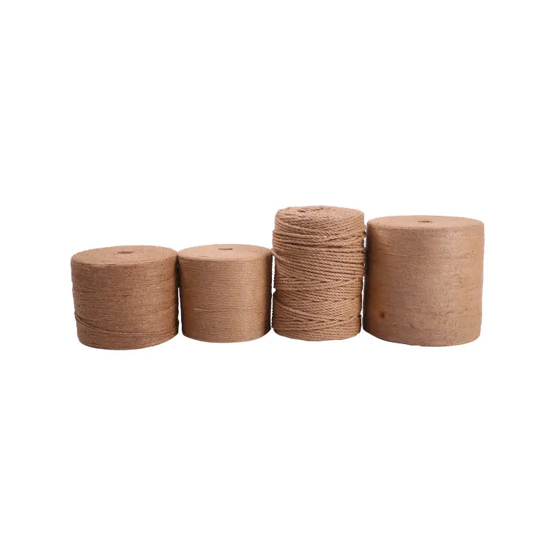 Wholesale hemp rope hemp thread 1MM-2.5M decorative gardening hanging tag photo wall packaging manufacturers ribbon hemp rope