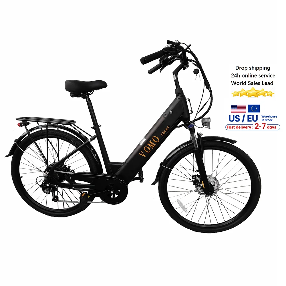 CS20 VOMO Skinny spining bike EU warehouse Factory Direct Price Step Through skinny Tire Ebike 250w Motor Ebike