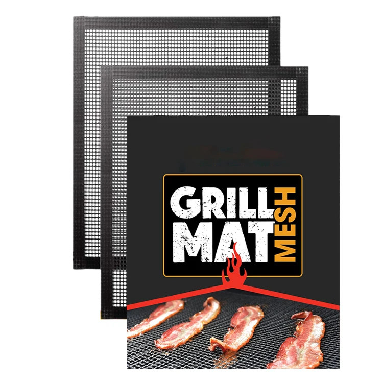 
PFOA free Reusable Barbecue Cooking BBQ Grill Mesh Mat for Grilling 